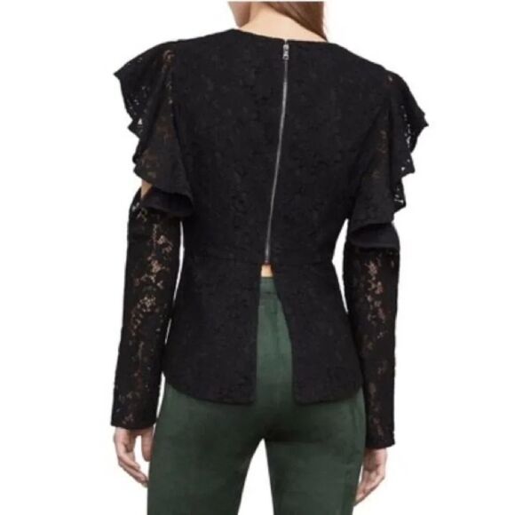 BCBGMAXAZRIA Gil Floral Lace Top XXSmall - Picture 1 of 5